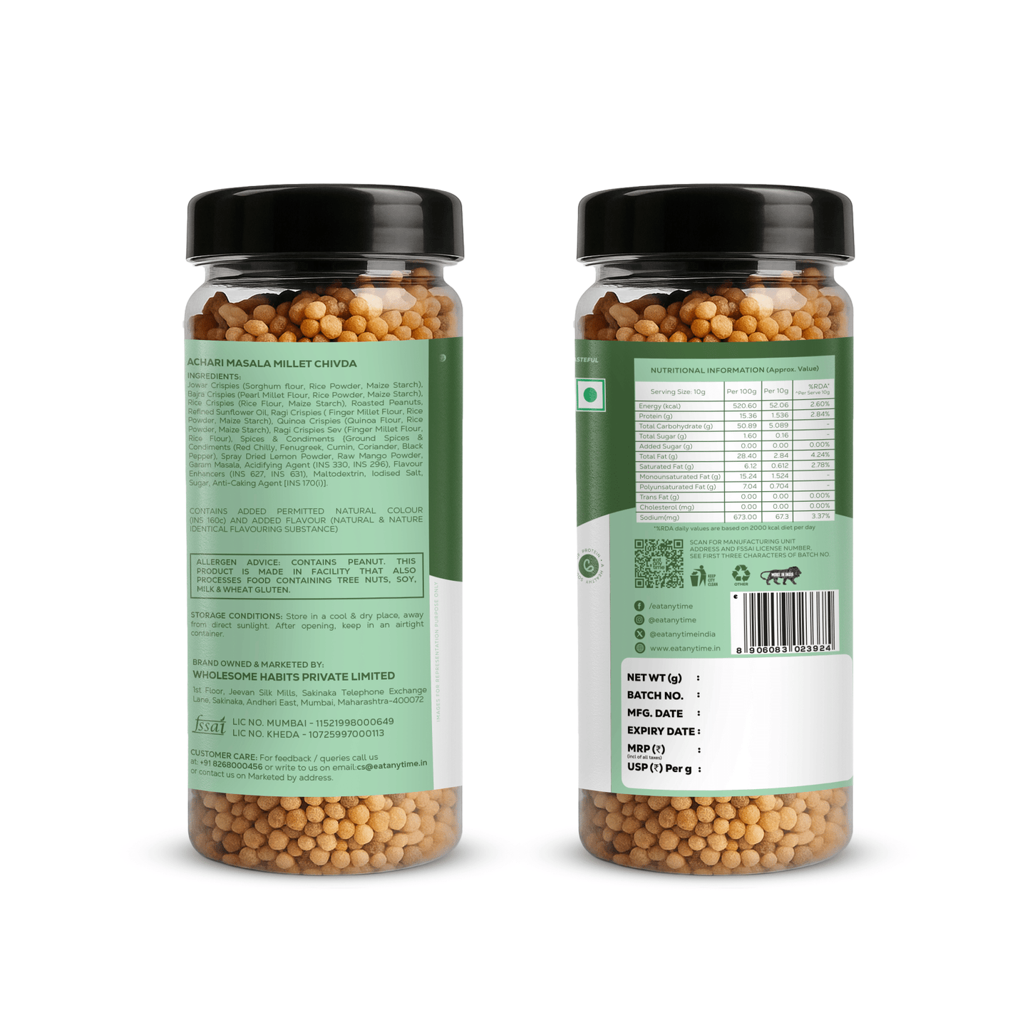 Achari Millet Chivda - 100g