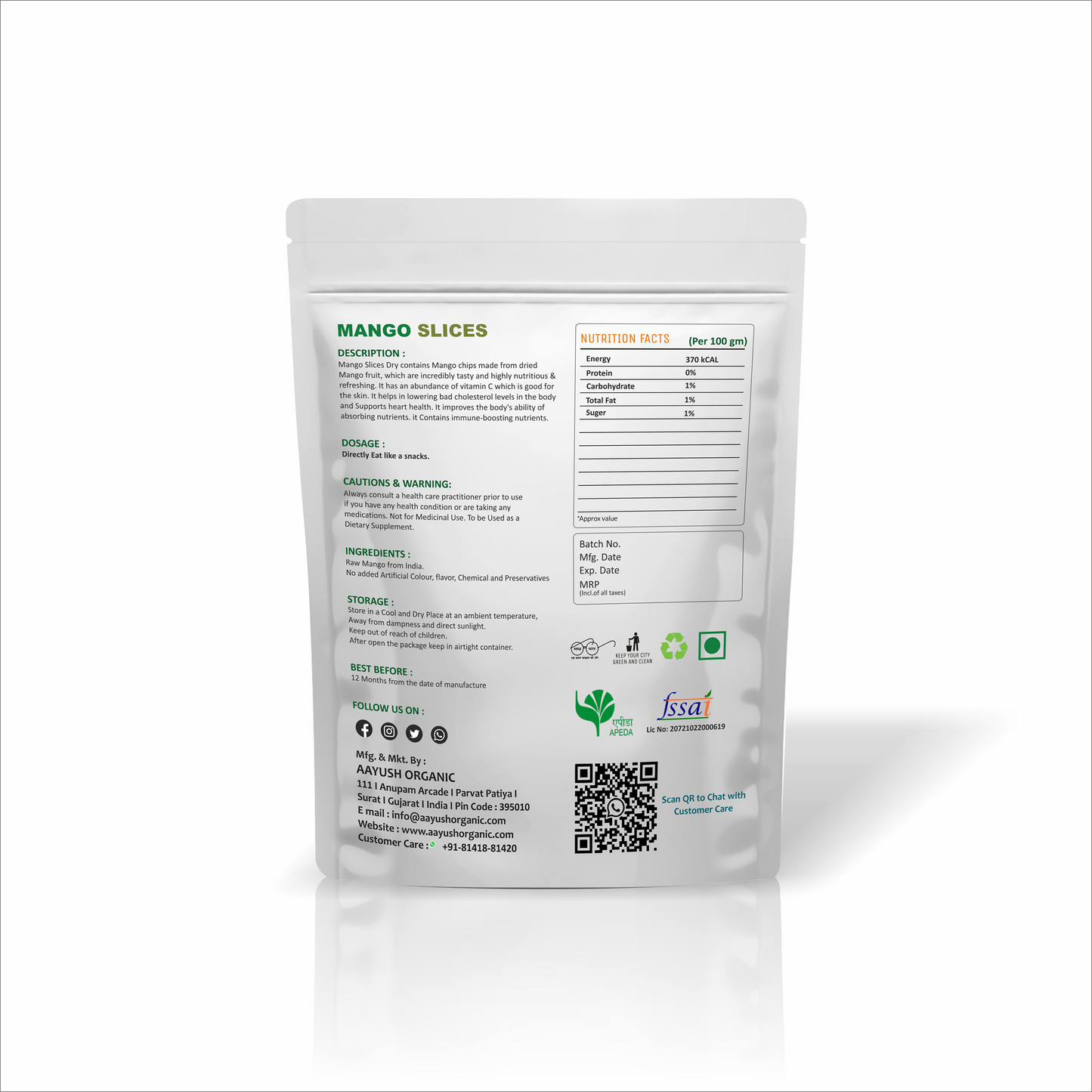 Mango Slices 250 Gram