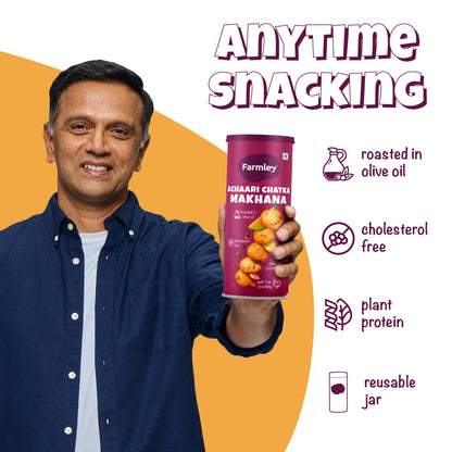 Roasted & Flavoured Makhana - Pack of 8 (77g each)