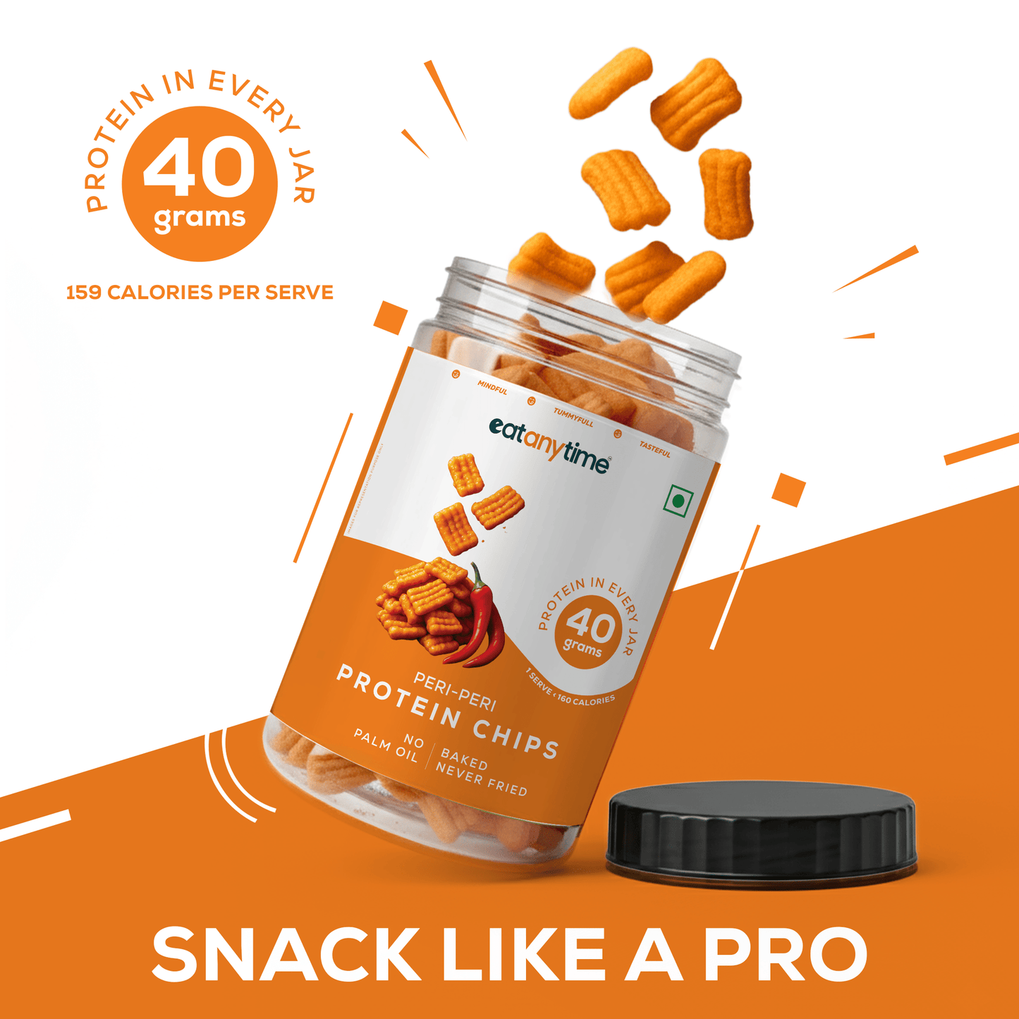 Peri Peri Protein Chips | 40 grams protein
