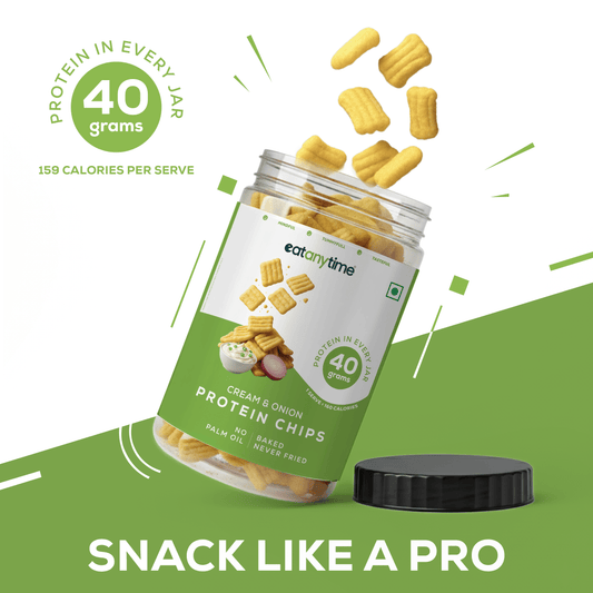 Cream N Onion Protein Chips | 40 grams protein