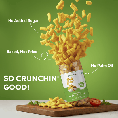 Cream N Onion Protein Chips | 40 grams protein