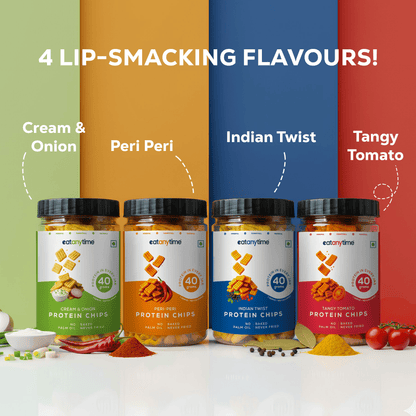 Indian Twist Protein Chips | 40 grams protein