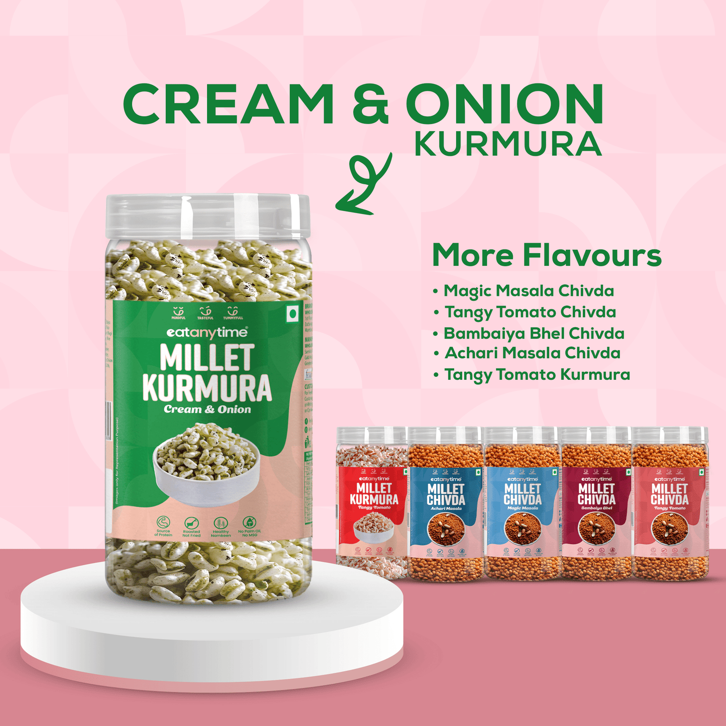 Cream & Onion Millet Kurmura