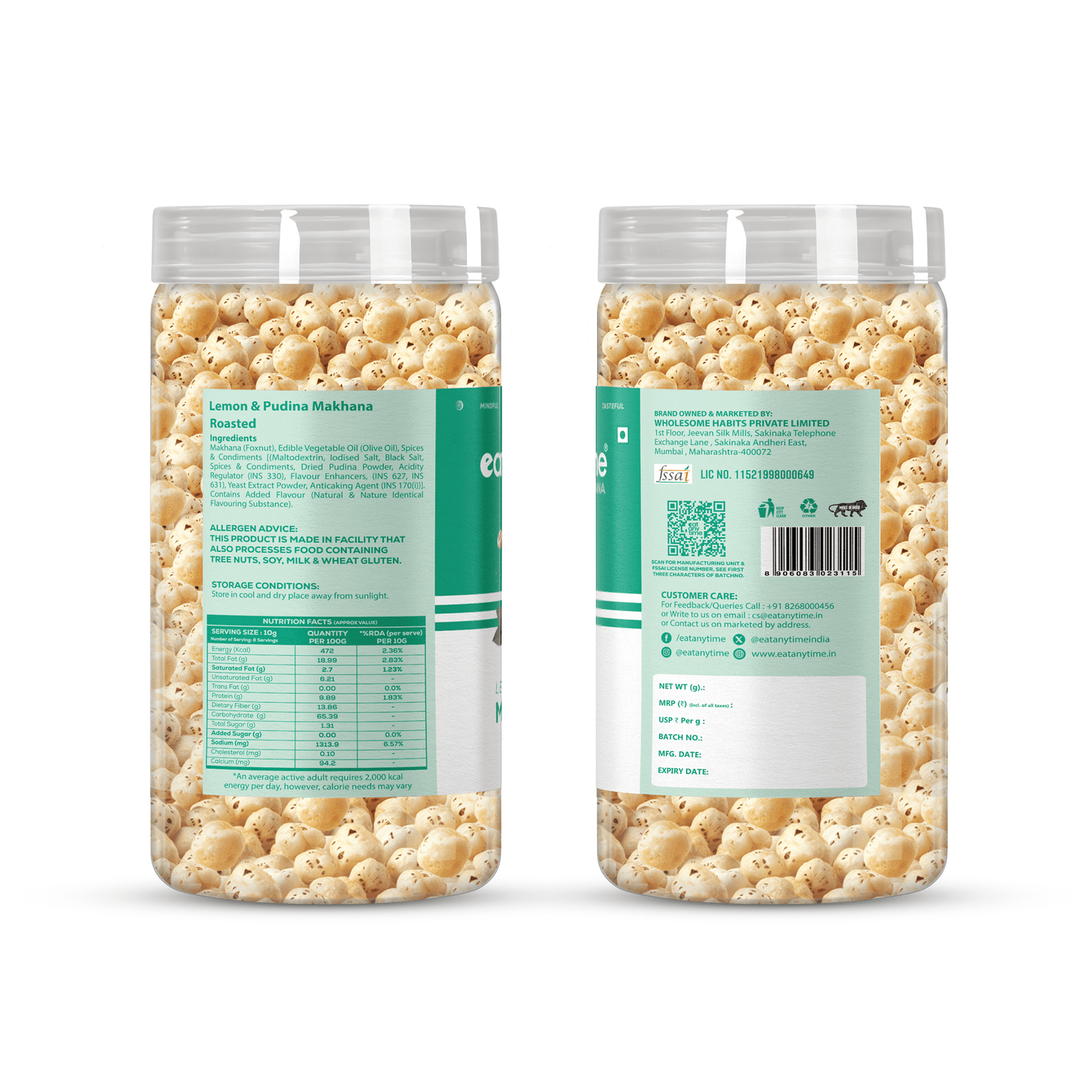 Lemon Pudina Makhana