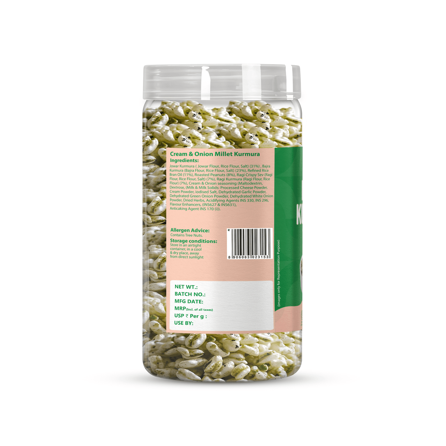 Cream & Onion Millet Kurmura