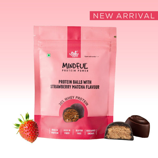 Strawberry Matcha Protein Balls