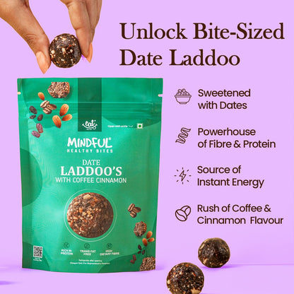 Coffee Cinnamon Date Laddoos - 100g