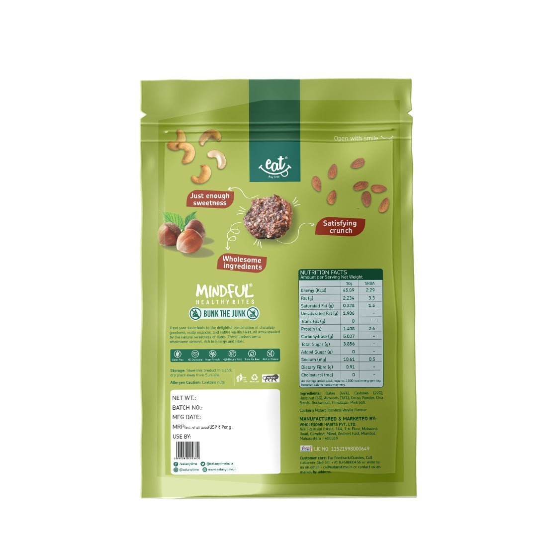 Hazelnut Date Laddoos - 100g