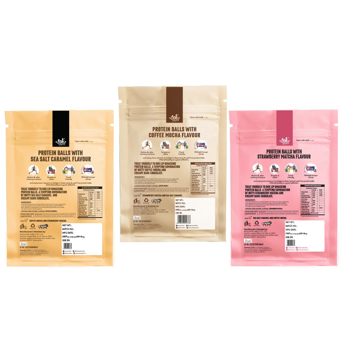 Protein Balls Trio - Set of three