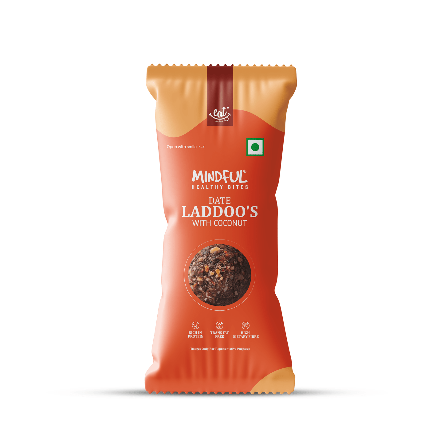 Coconut Orange Date Laddoos Chotu Pack (40g) – Pack Of 10
