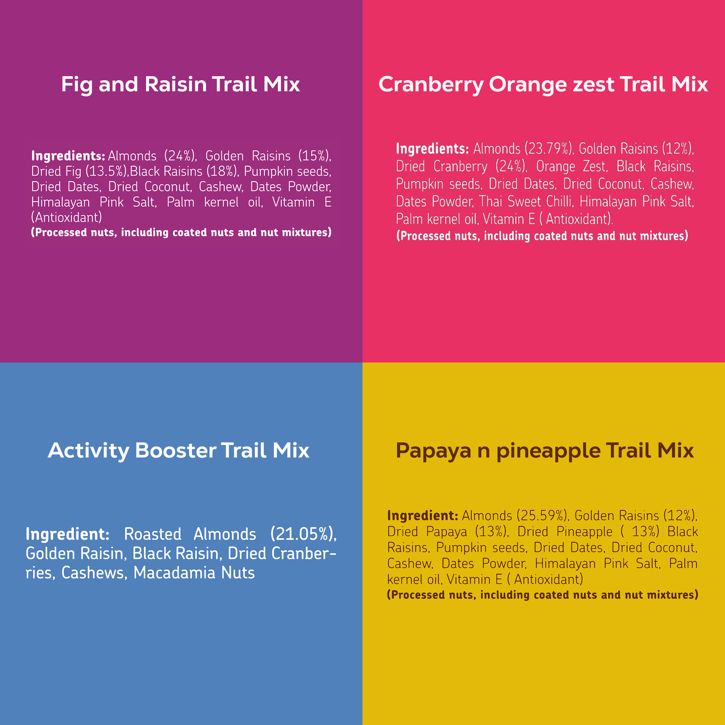 Premium Assorted Trail Mix Combo - Value Pack