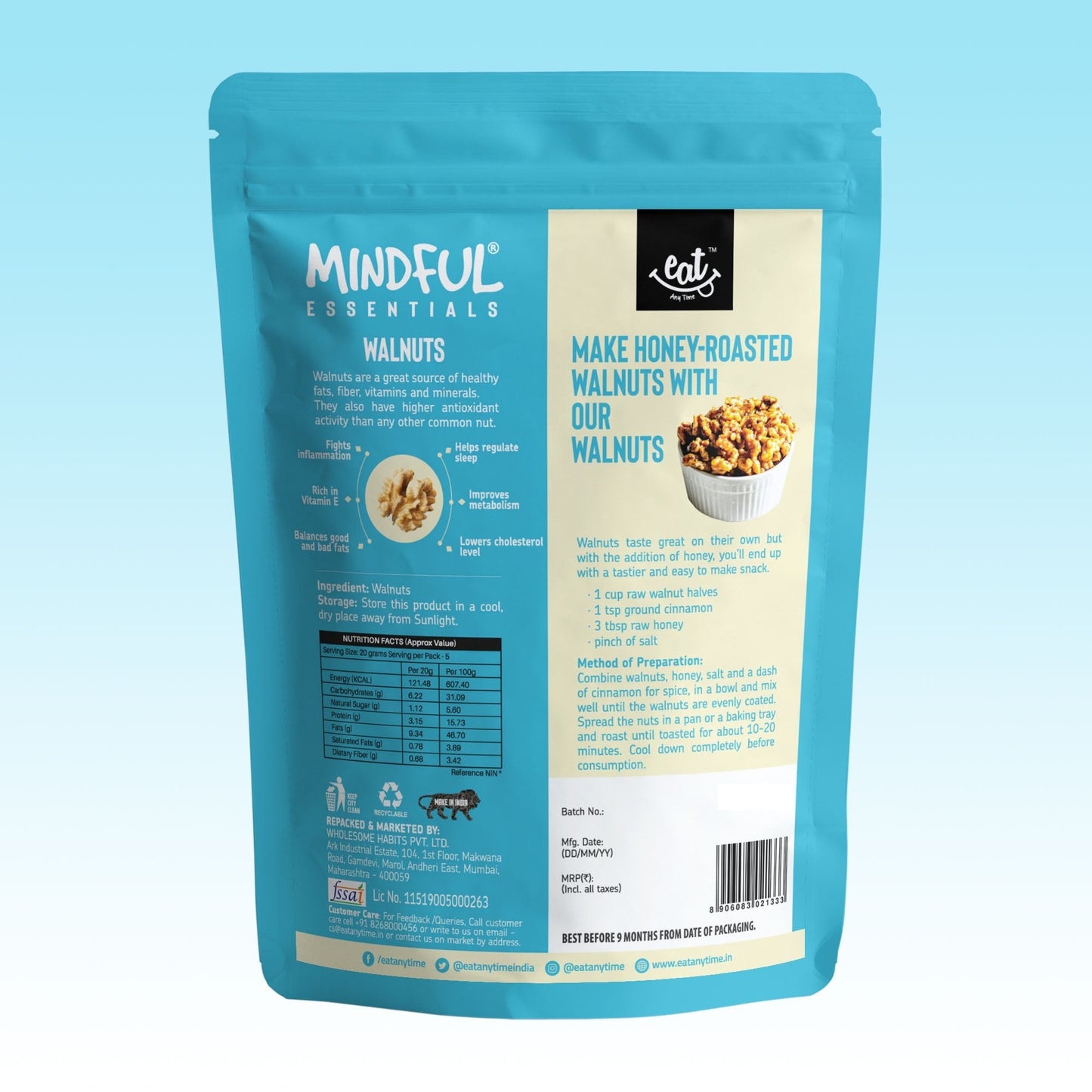 Premium Quality Walnuts - 900g